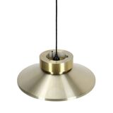 Lyskær Belysning “U.F.O” pendant lamp / Space Age / Danish modern design / gold / brass / aluminium / 1970s