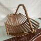 Vintage bamboo basket from the 60s