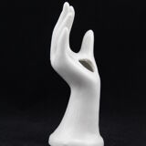 White ceramic, doilies, Ring Sizer, hand