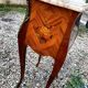 Tables de chevets en marqueterie plateau marbre style louis xv