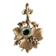 Vintage brass cellar rat – Vine leaf and grape cluster decor