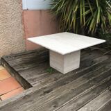 Travertine coffee table