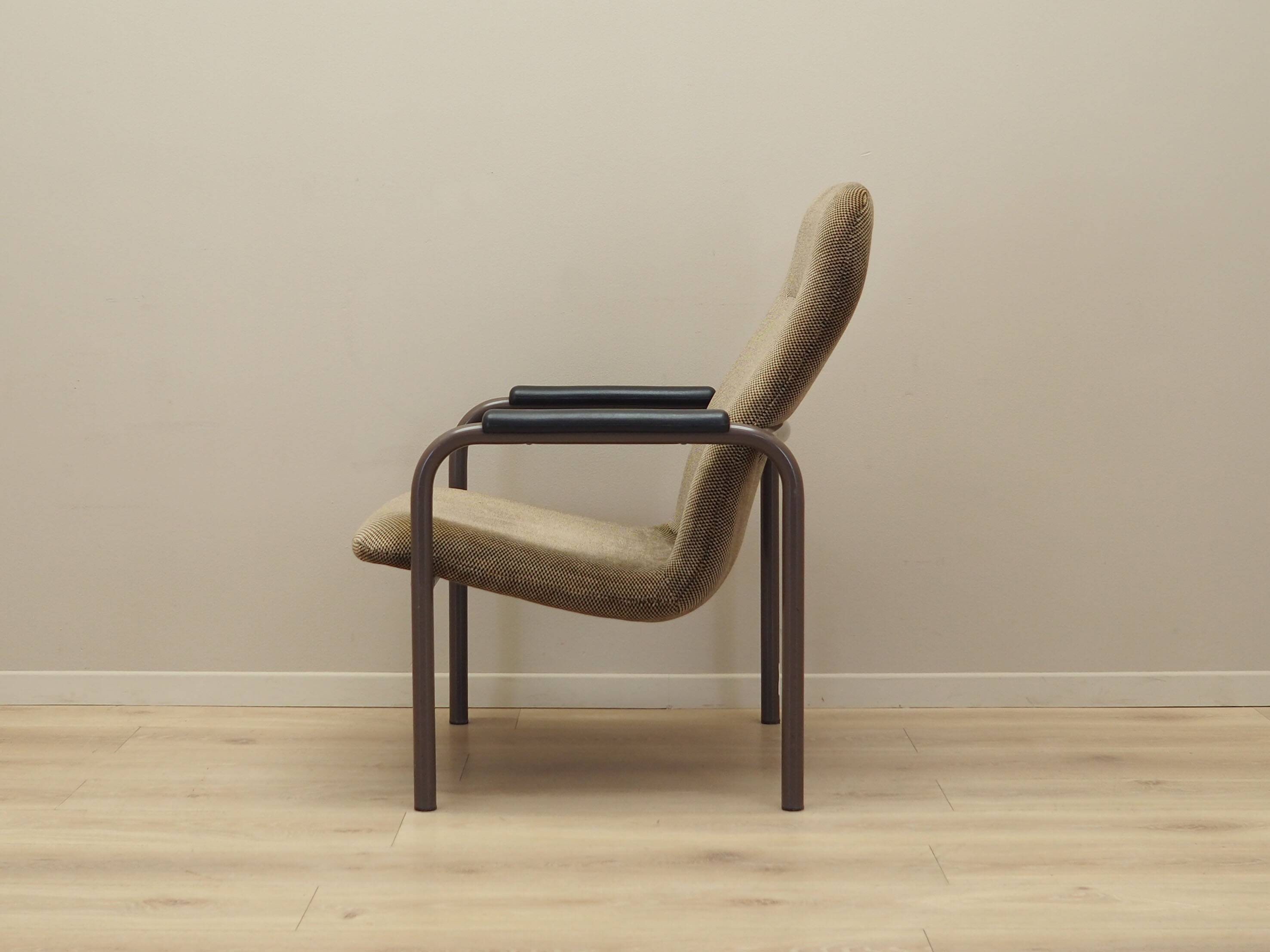 Brown armchair, Danish design, 1960s, production: Denmark