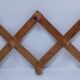 Vintage solid pine accordion coat rack