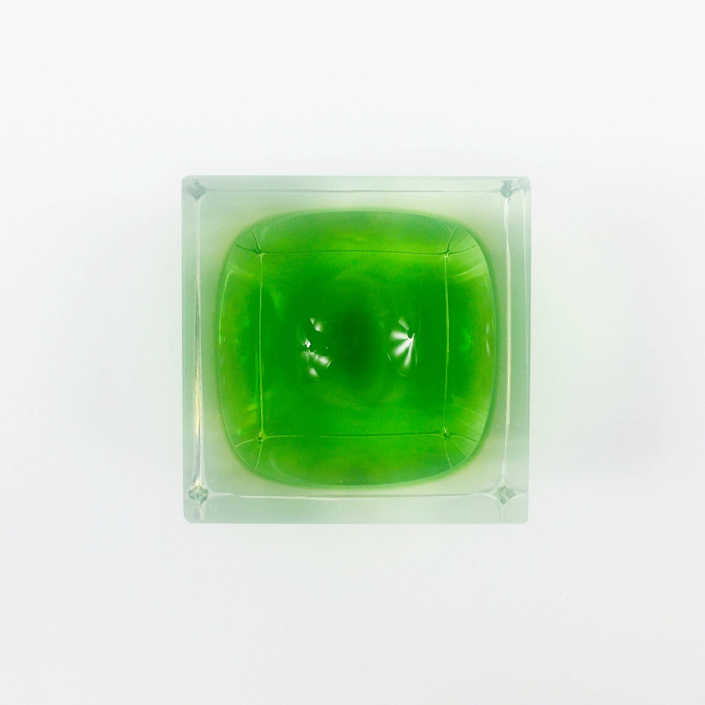 Sommerso Murano Glass Catch-All or Ashtray by Flavio Poli for Seguso Vetri D'Arte, Italy, 1970s