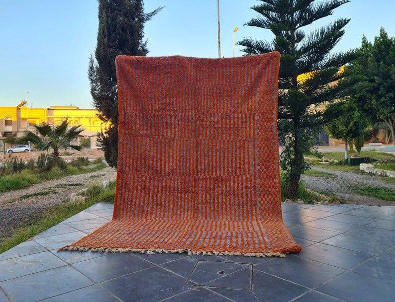 Tapis marocain en laine naturelle taille 250cmx150cm
