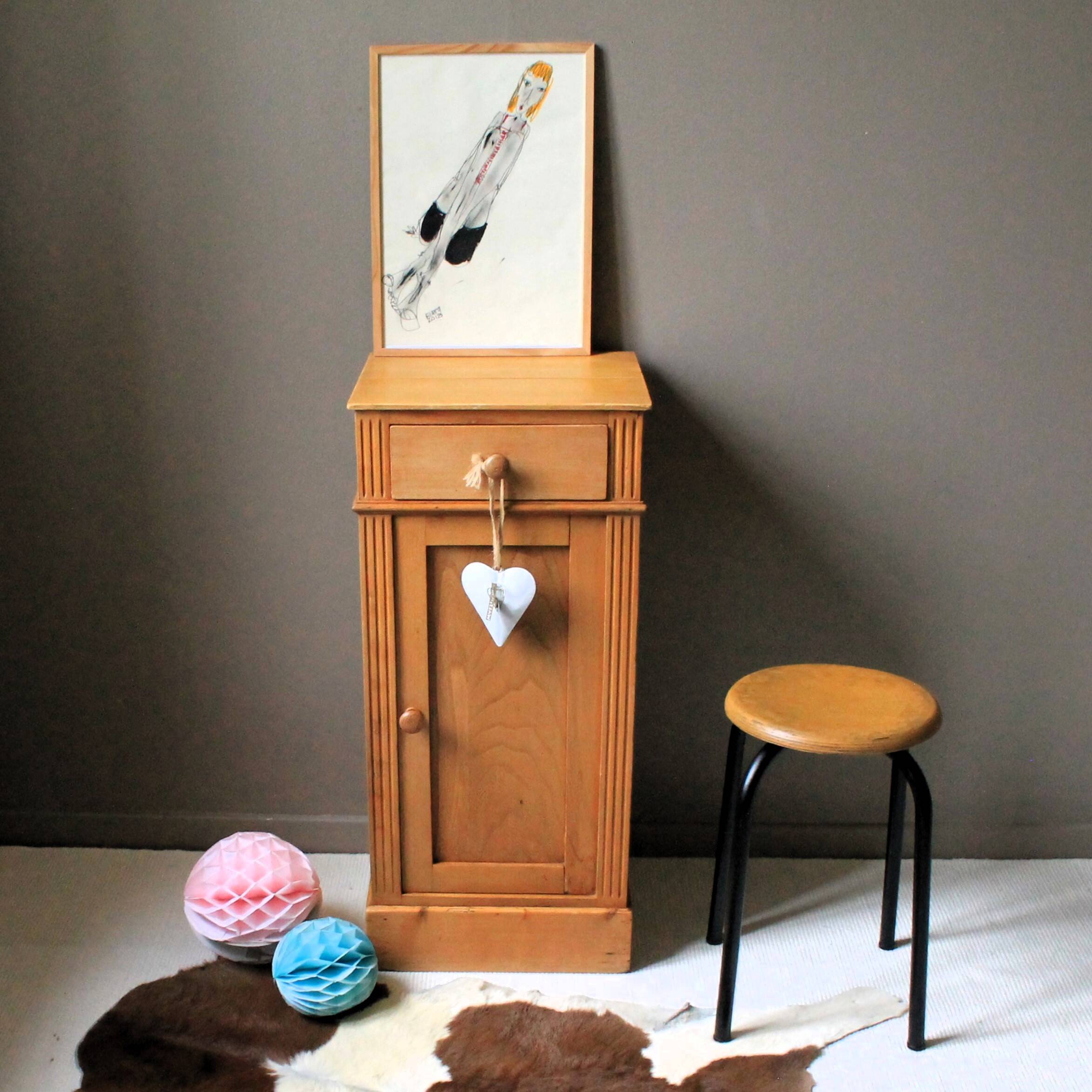 Vintage solid pine jam jar