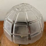 Art Deco ceiling light in metal and frosted glass