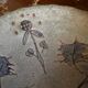 Ceramic plate signed by Marie-Madeleine Jolly – thistle decoration – year