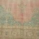 Handmade Turkish Contemporary 1980s 286 cm x 390 cm Beige Wool Carpet