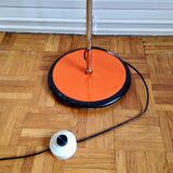 Floor lamp 3 spots orange 1970