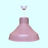 Purple vintage pendant light from the mid-century - danish design industrial metal hanging lamp