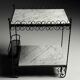 Side table drinks table marble