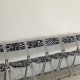 6 zebra folding chairs