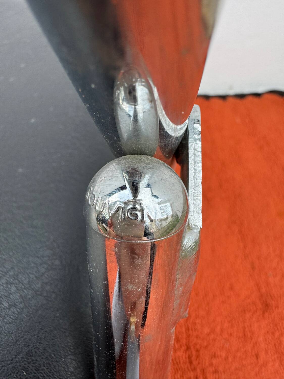 Chrome folding chair Souvignet from the 1970s