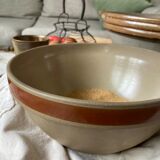 Gien beige and brown sandstone salad