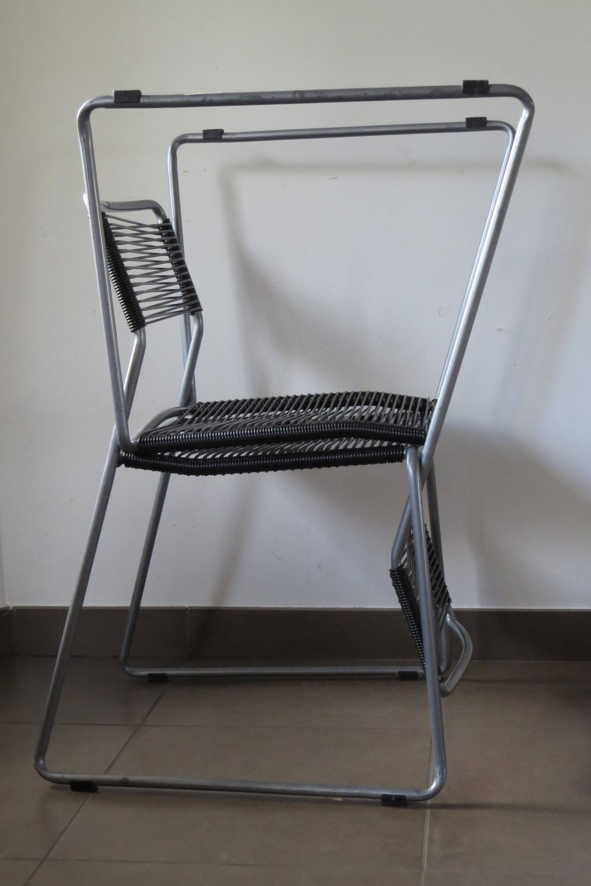 Pair of ikea "scoubidou" chairs 1990