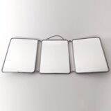 Triptych barber mirror 70x28cm