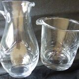 Set of 2 pieces with wheat ear pattern, including 1 jug and 1 ice bucket.