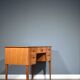 Midcentury Gordon Russell walnut and beech desk