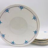 6 Dessert plates and a “Shelley - England” serving dish