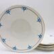 6 Assiettes à dessert et un plat de service « Shelley - England »
