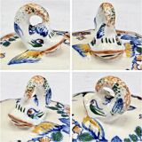 Gien sugar bowl rooster and peonies model 1938 1960