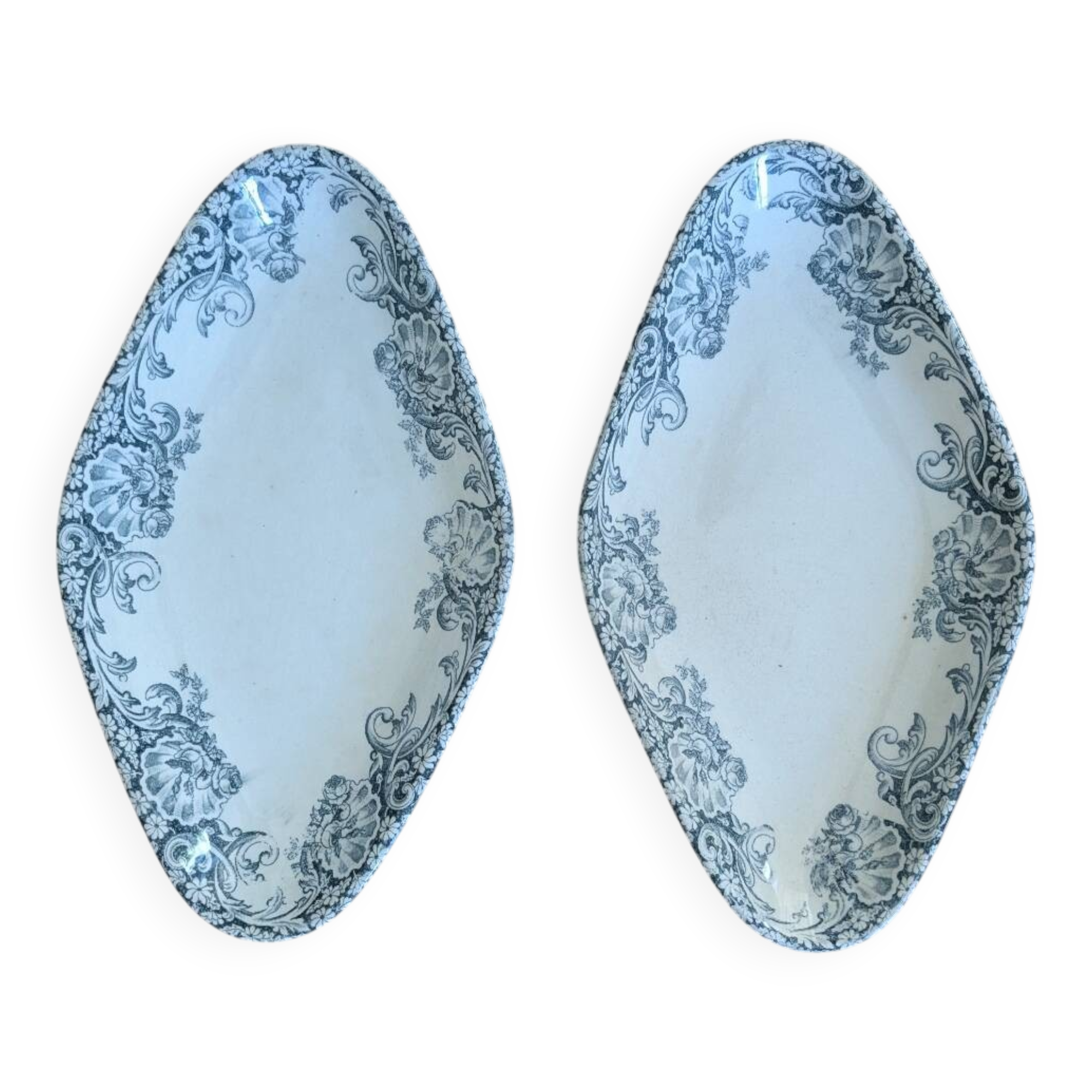 Paire de raviers terre de fer Salins