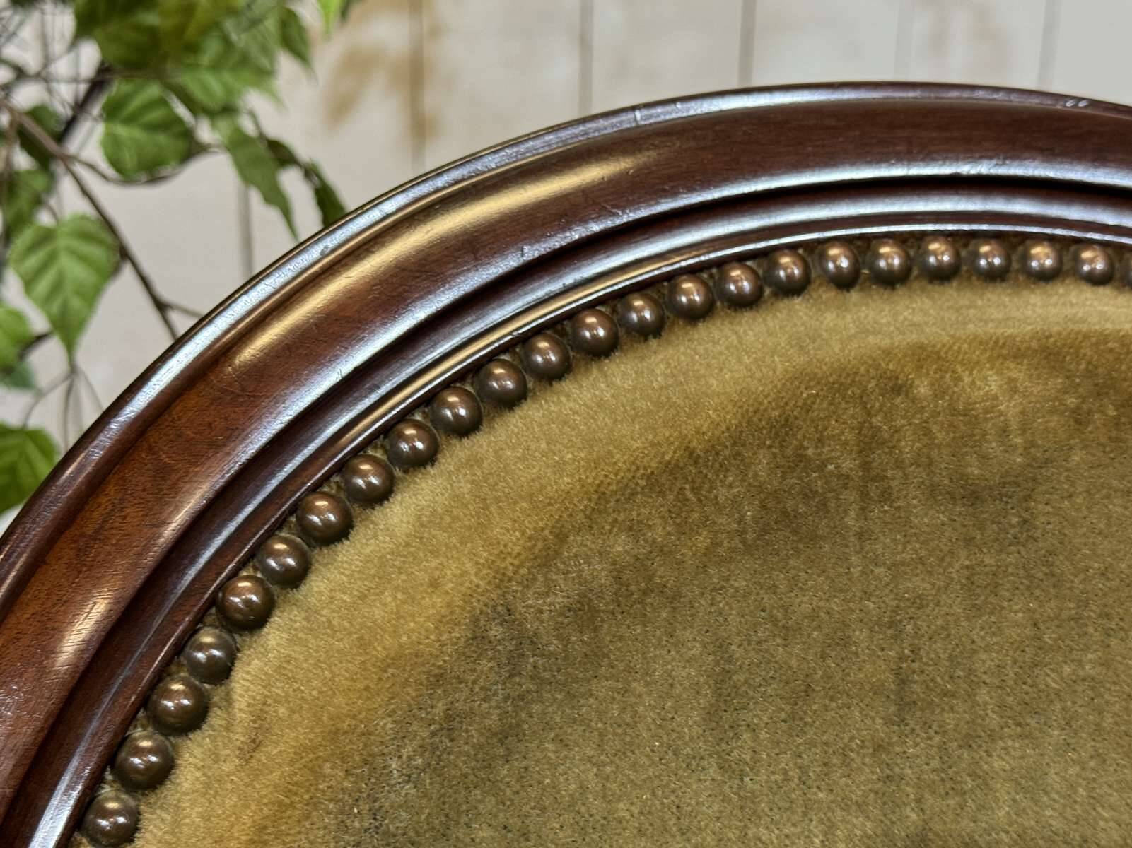 Paire de fauteuils Napoléon III XIXème en acajou