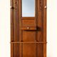 Art Deco Wardrobe Solid Carved Oak Bevelled Mirror 1930