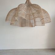 Huge rattan suspension in the shape of a corolla H:1m; D: 1m50