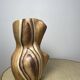 Ceramic vase in wood style by Grandjean Jourdan in Vallauris