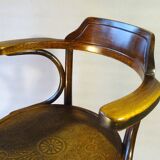 Thonet office armchair N°3 wooden seat, circa 1900