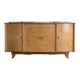 Art Deco buffet in light wood and marble