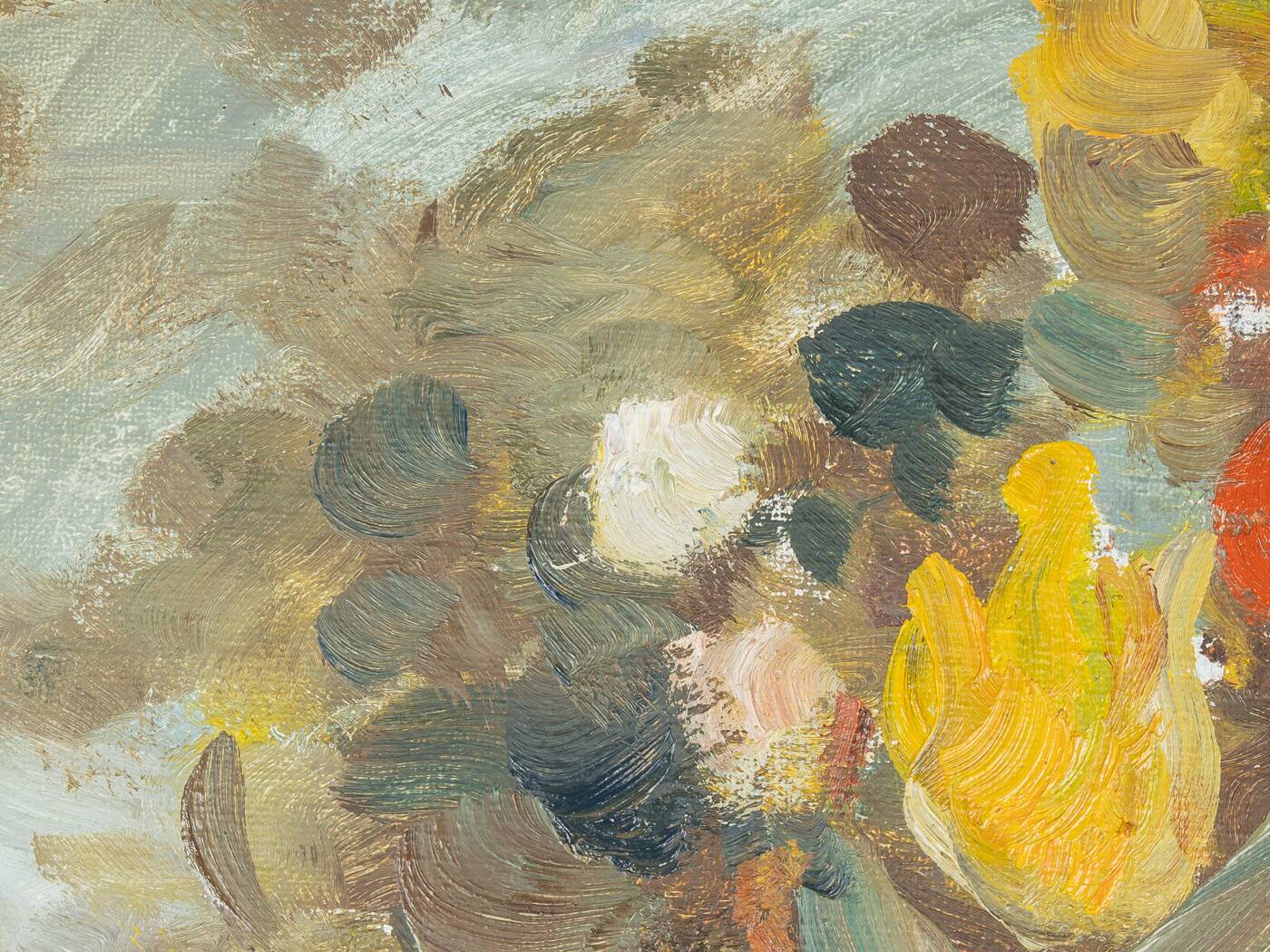 Flower bouquet oil on canvas 60 x 70cm