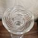 Molded glass candle holder