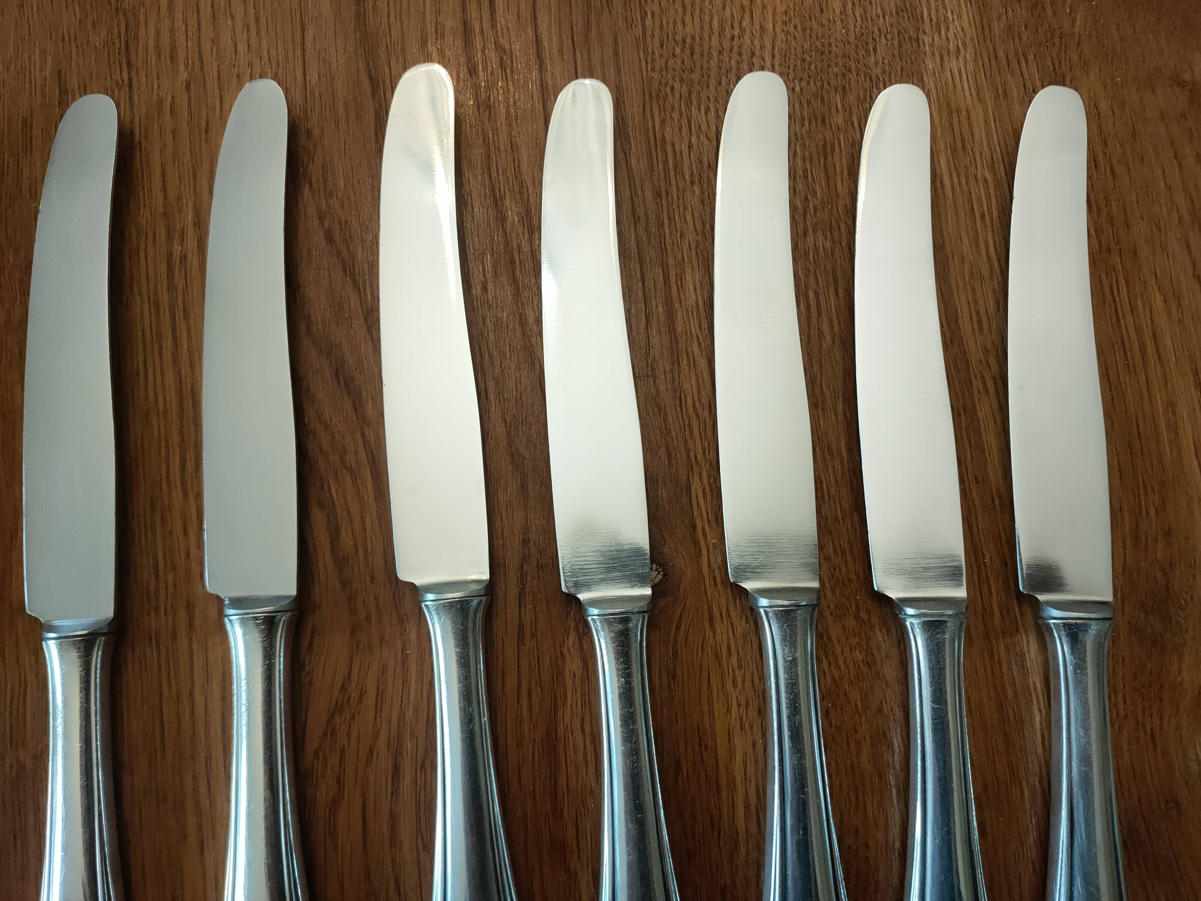 set of 11 silver metal cutlery