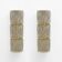 Pair of Modern Italian Brass and Murano Glass Textured Wall Sconces
