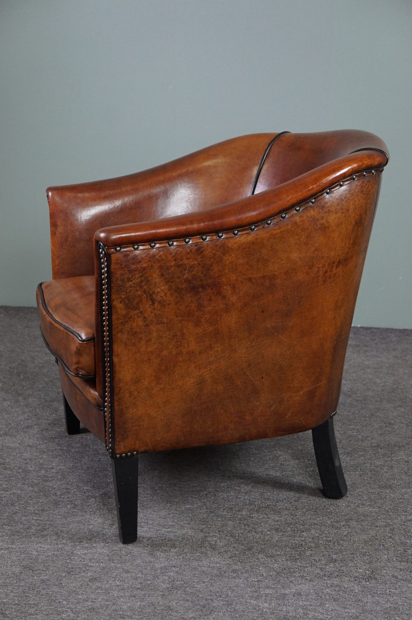 Club armchair in sheepskin