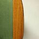 Fauteuil vintage en velours d'herbe verte chaise en bois salon