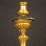 Lacquered and gilded torch holder from 19th century