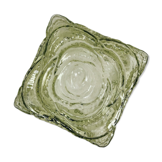 Vintage green moulded glass ceiling light