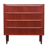 Teak chest of drawers, Danish design, 1970s, made in Denmark
