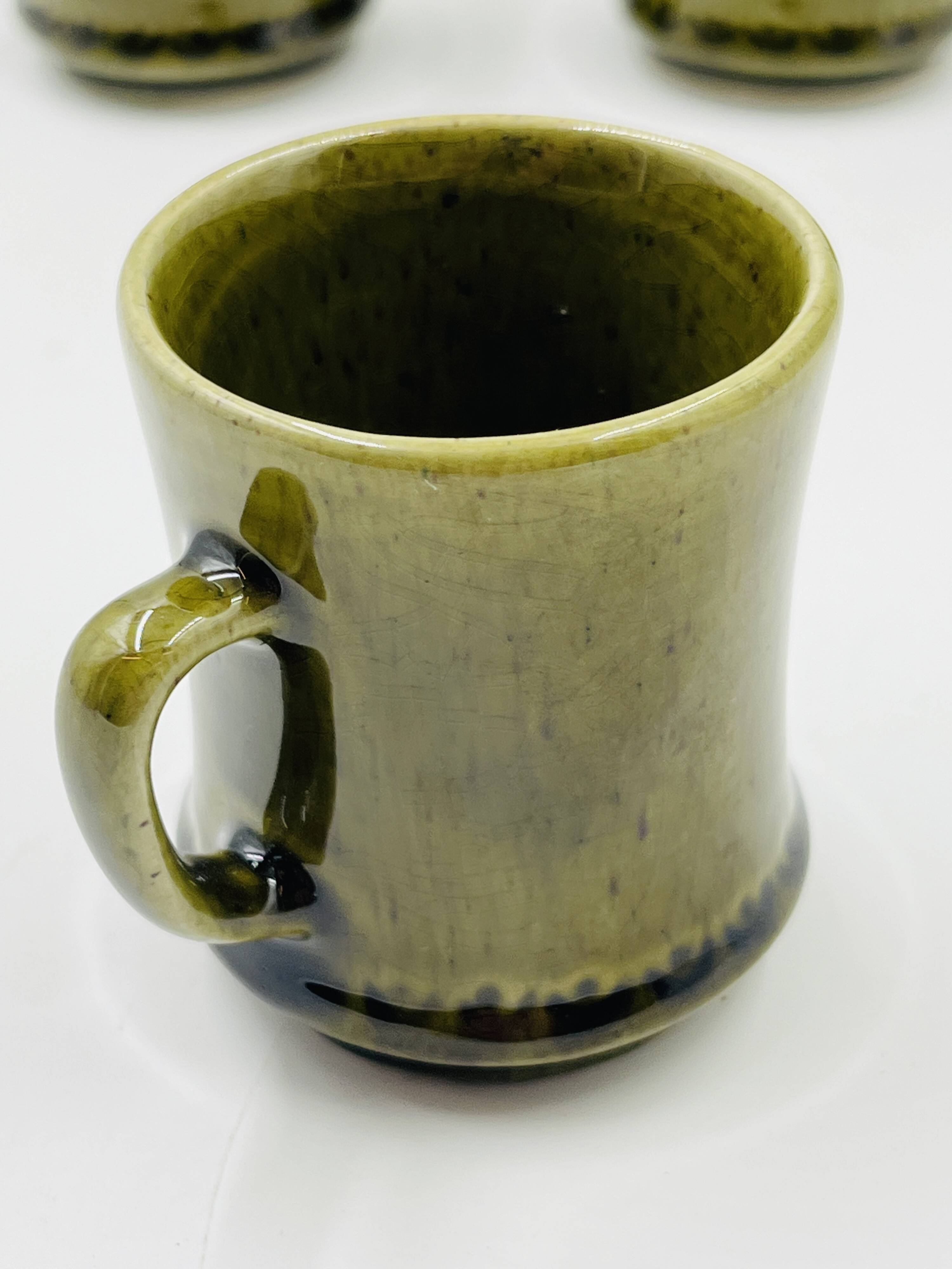 Lot 6 Espresso Cups Deco Hälsingborg Bari 15/1 Olive