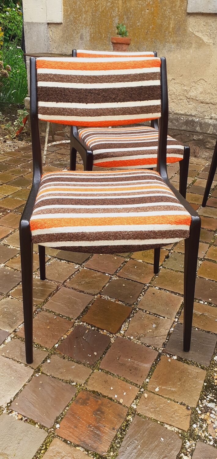 6 vintage Scandinavian chairs year 70