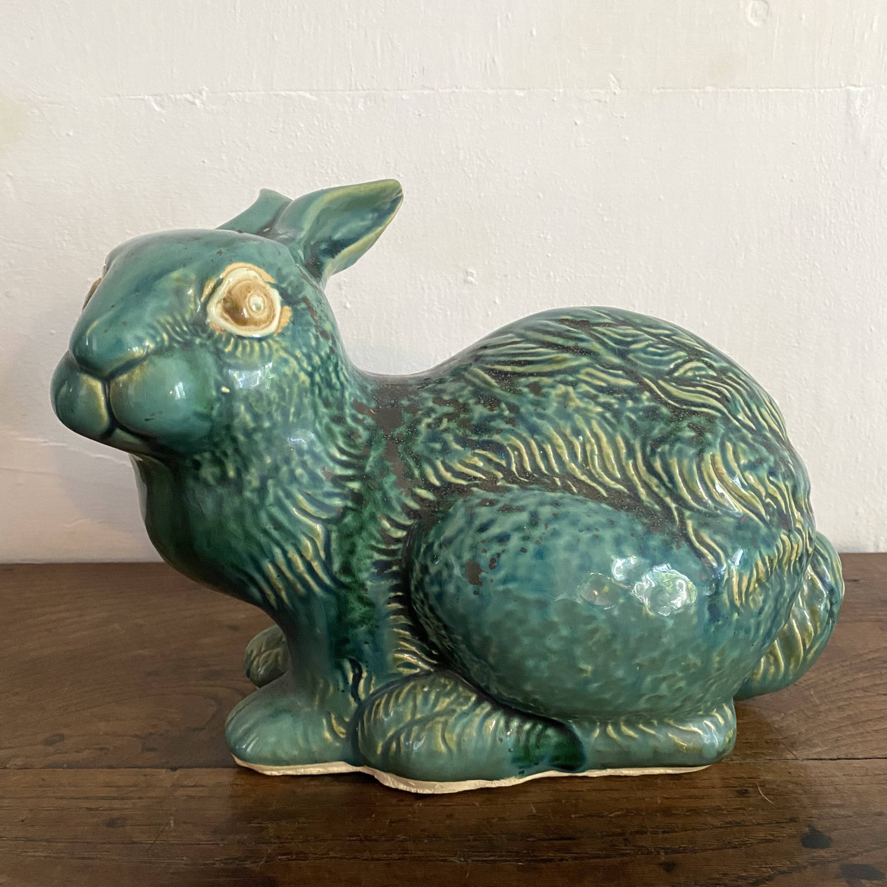 Large ceramic rabbit