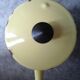 Coffee maker in yellow vintage enamel