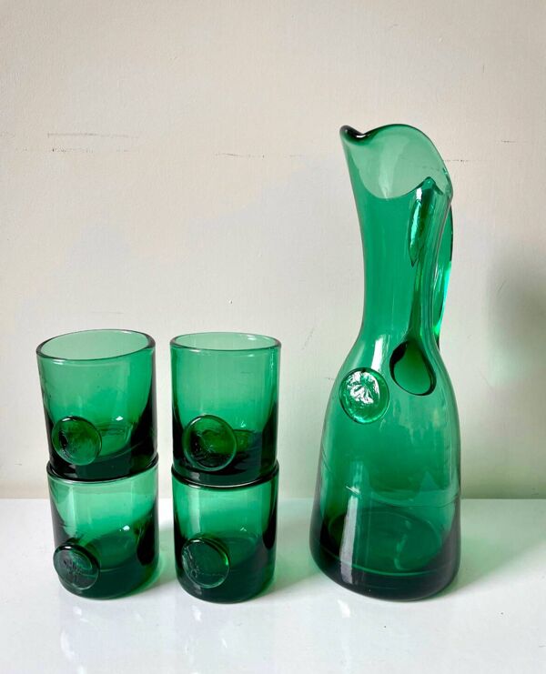 Lot de 5 Holmegaard vintage conçus par Jacob E Ban