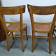 Set of 4 vintage wooden bistro chair