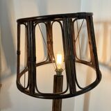 Lampadaire rotin